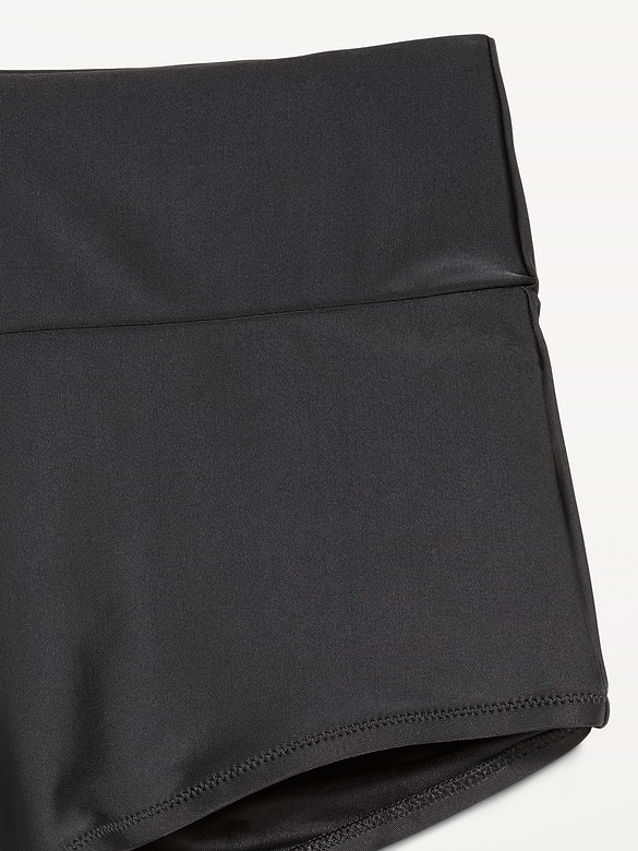 High-Waisted Retro Swim Bottoms