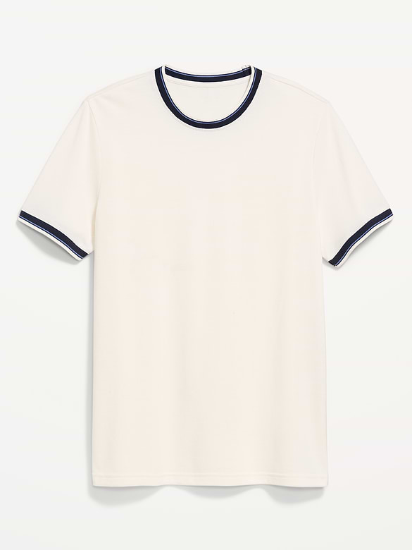 Crew-Neck Pique T-Shirt