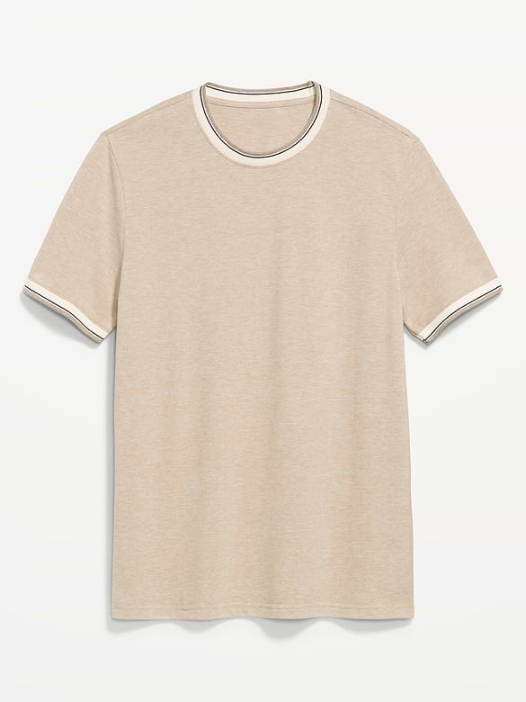 Crew-Neck Pique T-Shirt