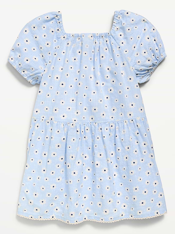Printed Retro Swing Dress for Toddler Girls