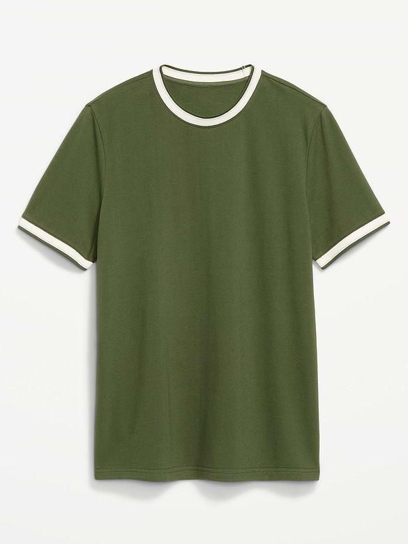 Crew-Neck Pique T-Shirt