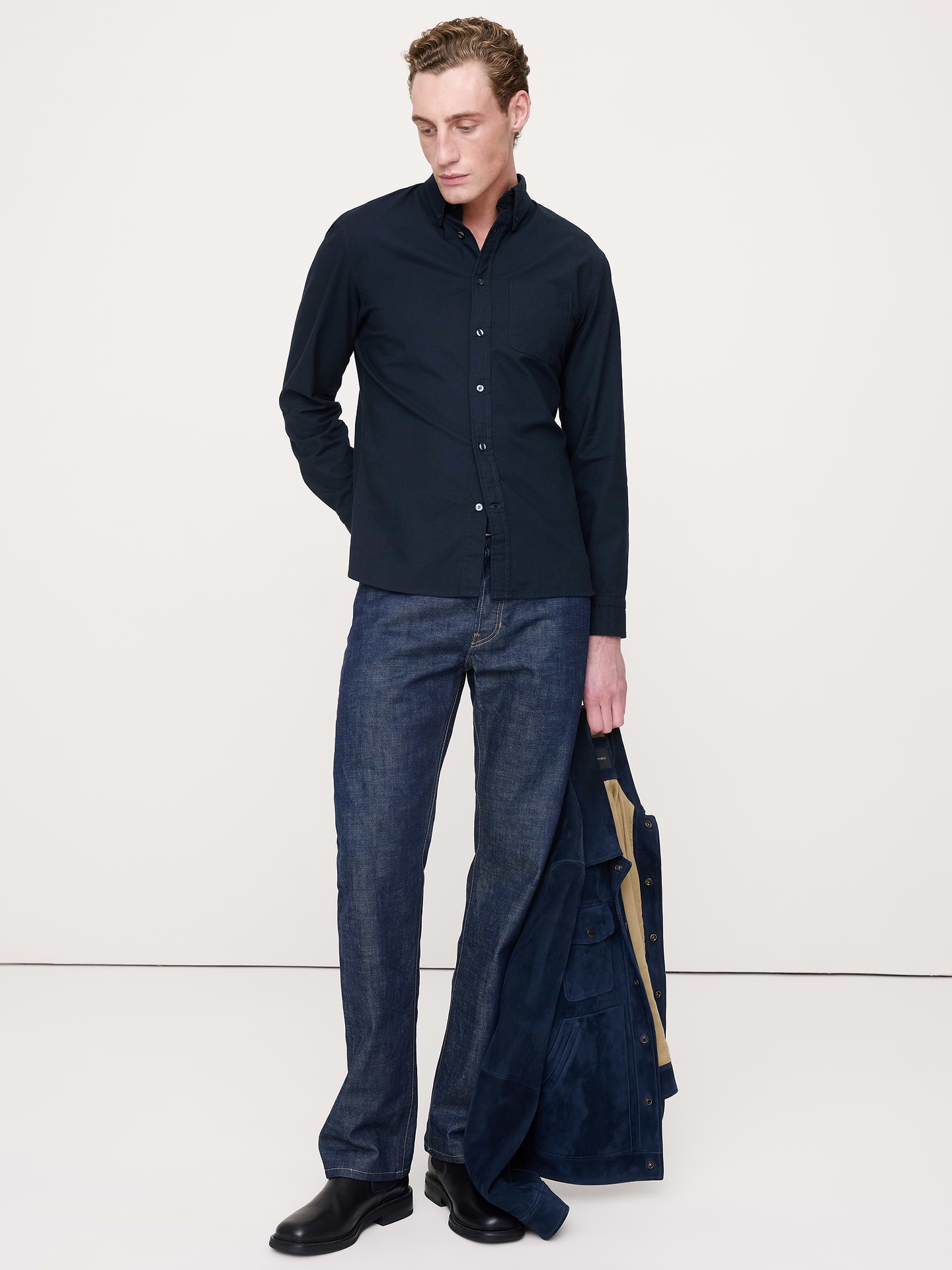 L'image numéro 1 présente Chemise Oxford, coupe standard