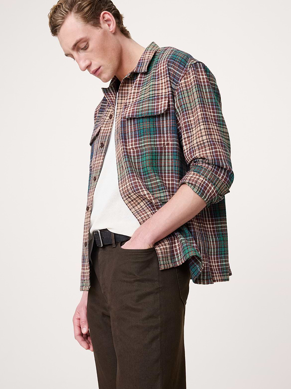 Straight Linen-Cotton Traveler Pant