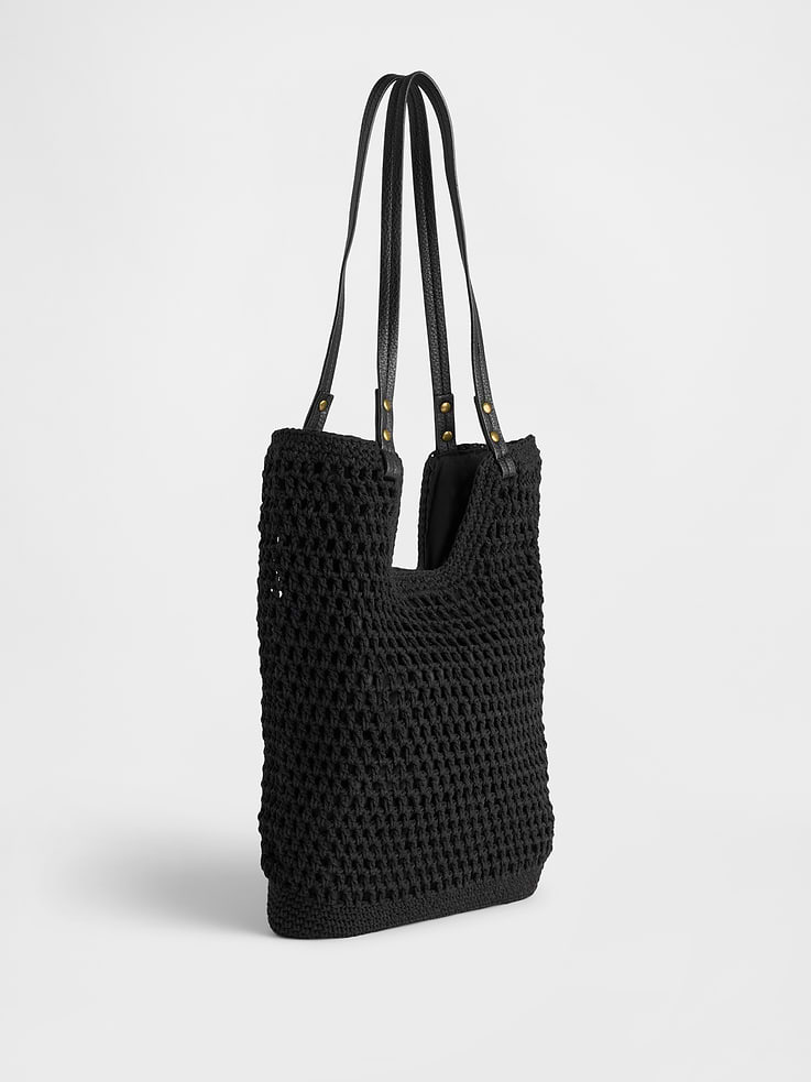 Image number 3 showing, Crochet Tote Bag