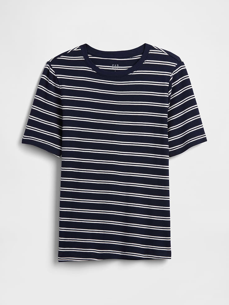 Image 5 of 5, Modern Ribbed Crewneck T-Shirt