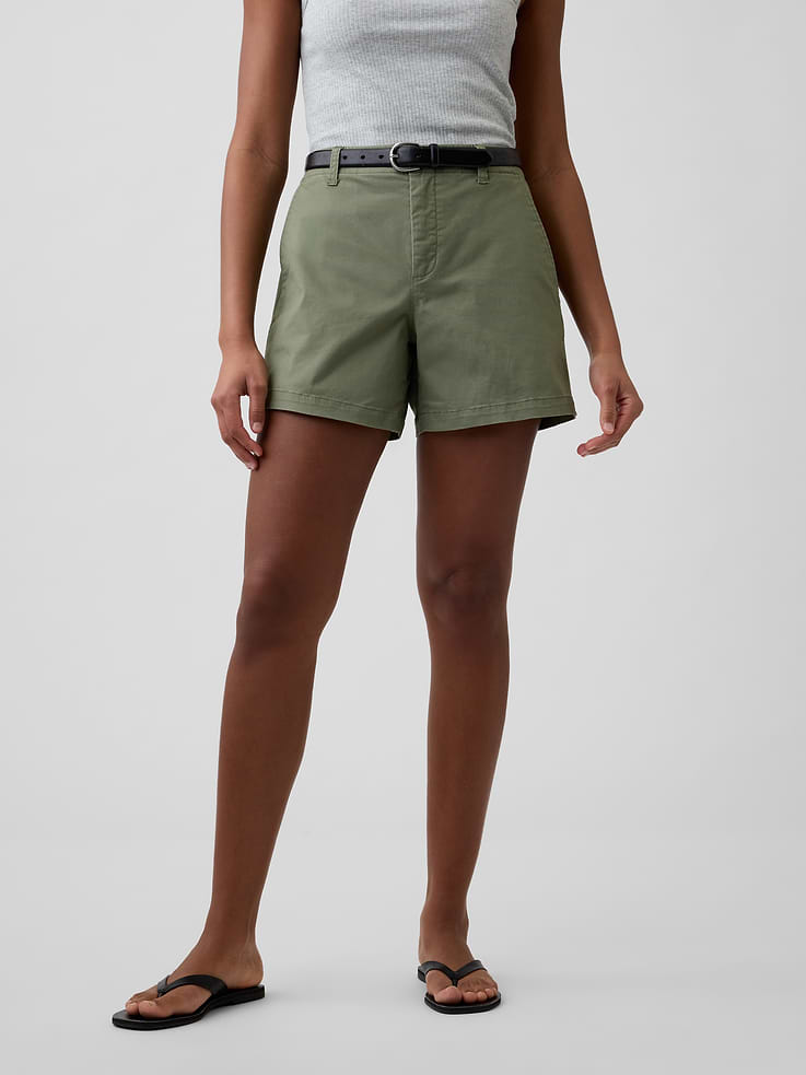 Image number 2 showing, 5" Mid Rise Downtown Khaki Shorts