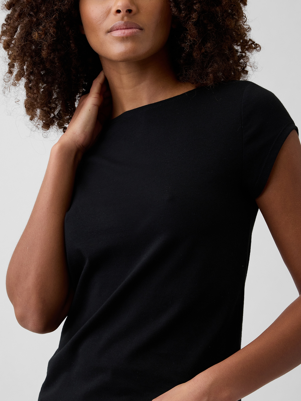 Stretch Jersey Boatneck T-Shirt | Gap Factory