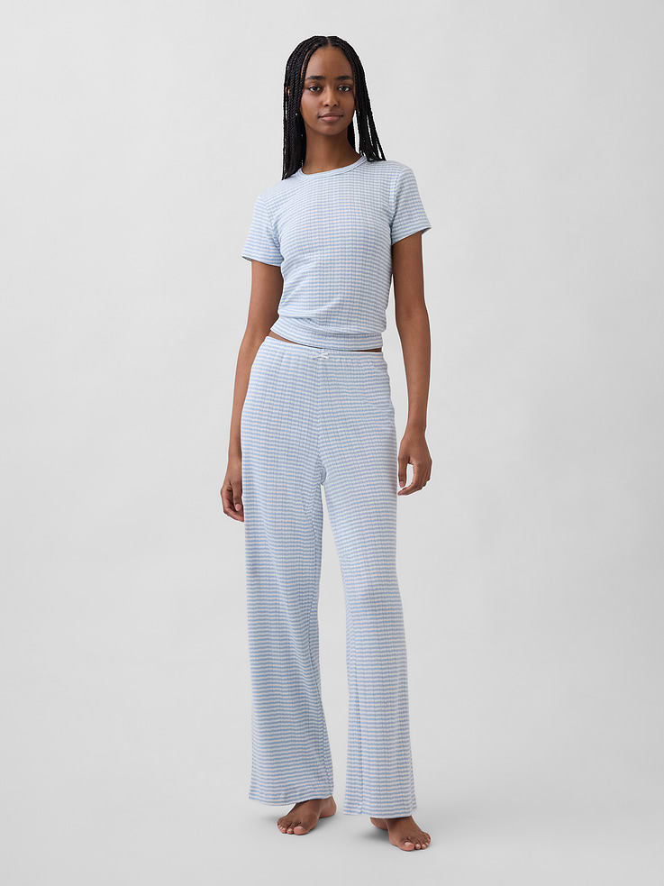 Image number 1 showing, Pointelle PJ Pants