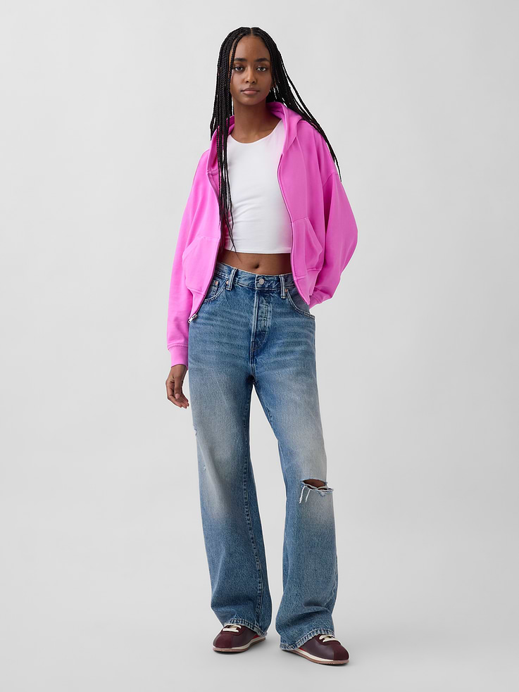 Image number 2 showing, VintageSoft Terry Zip Hoodie