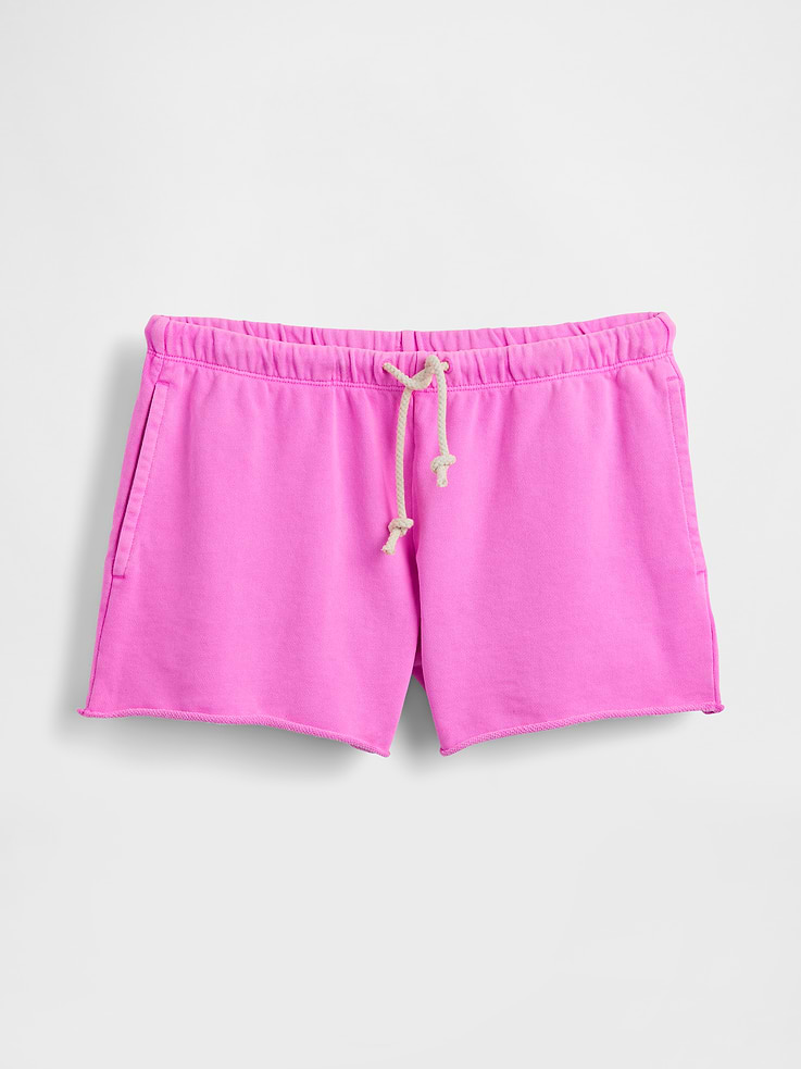 L'image numéro 6 présente Short décontracté en jersey bouclette VintageDoux, 9 cm