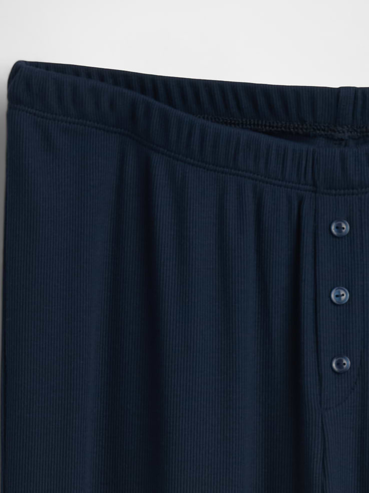 Image number 5 showing, Mini Rib Wide-Leg PJ Pants