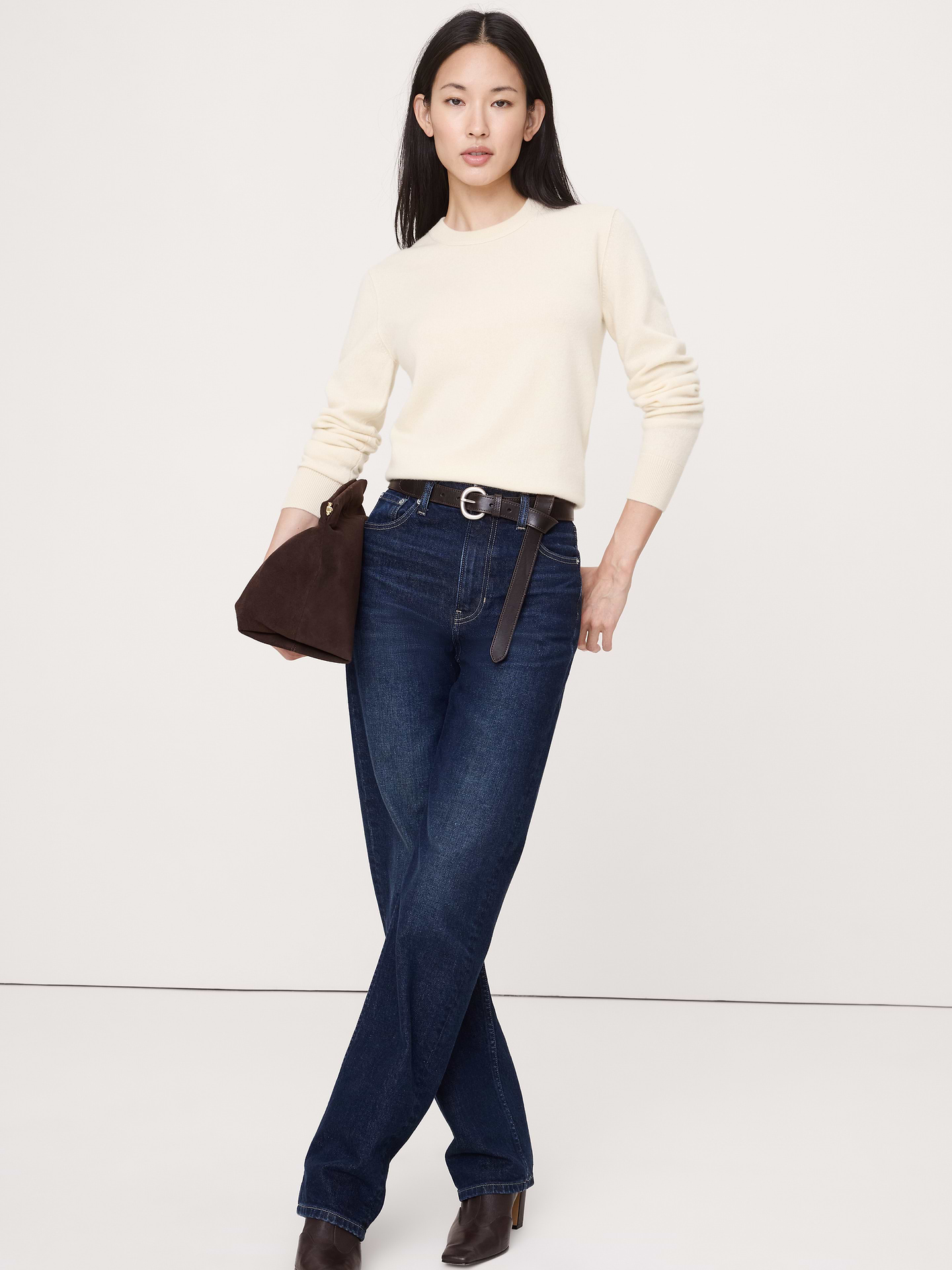 Image number 1 showing, Classic Cashmere Crew-Neck Sweater