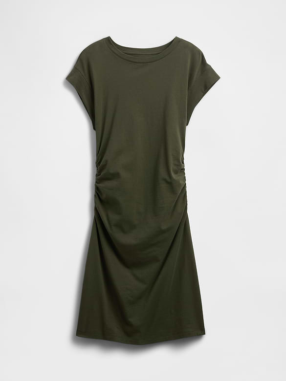 Ruched Jersey Mini Dress