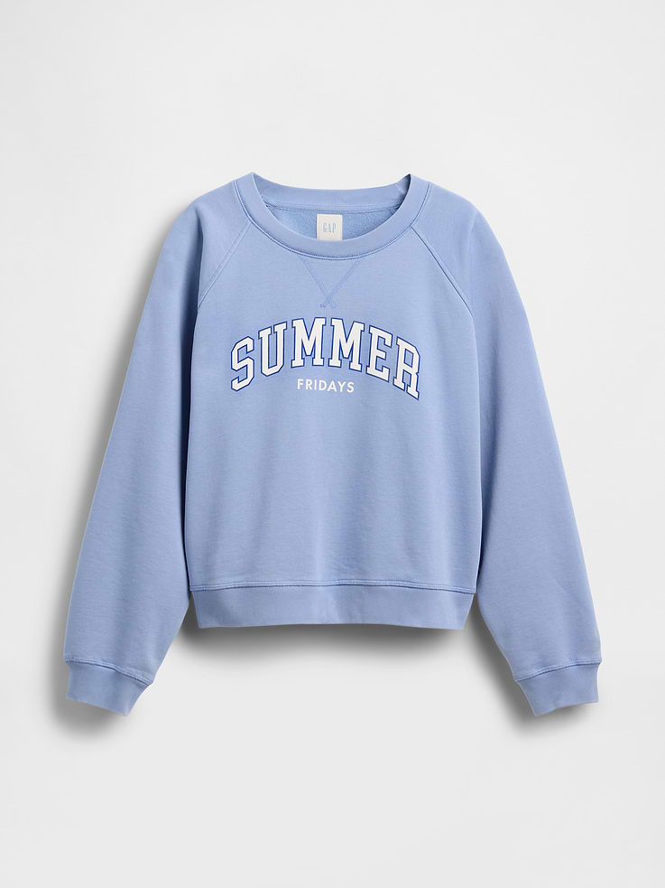 Image number 7 showing, Gap × Summer Fridays Oversized Raglan Logo Sweatshirt