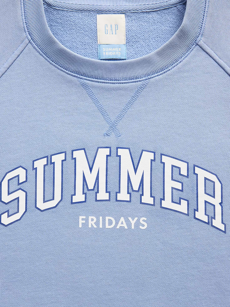 Image number 5 showing, Gap × Summer Fridays Oversized Raglan Logo Sweatshirt