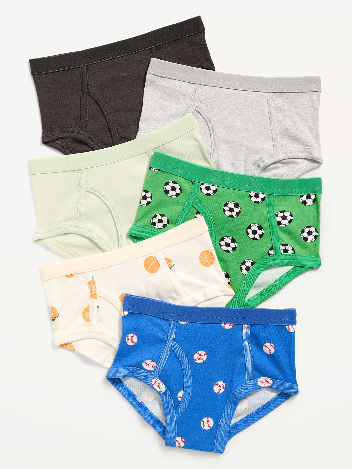 Image number 1 showing, Underwear Brief 6-Pack for Toddler Boys