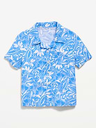 Image 1 of 1, spread collar, short sleeves, patch pocket, full length button front, all-over print or solid color, Product #835199