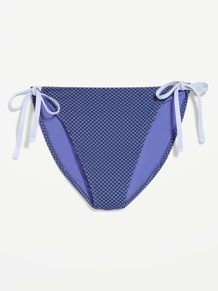 Image number 4 showing, Pique String Bikini Swim Bottoms