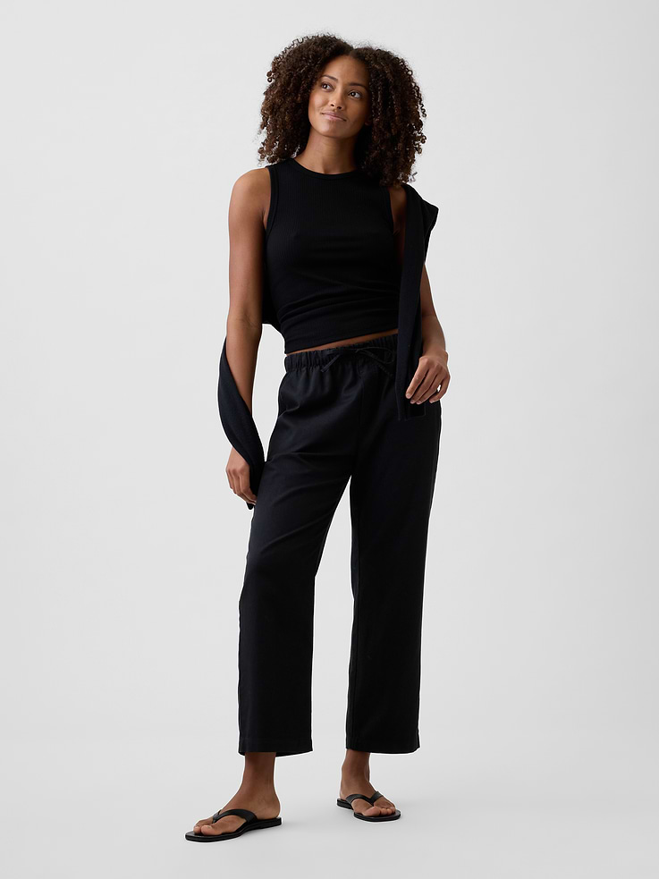 Image number 1 showing, Mid Rise Easy Twill Pants