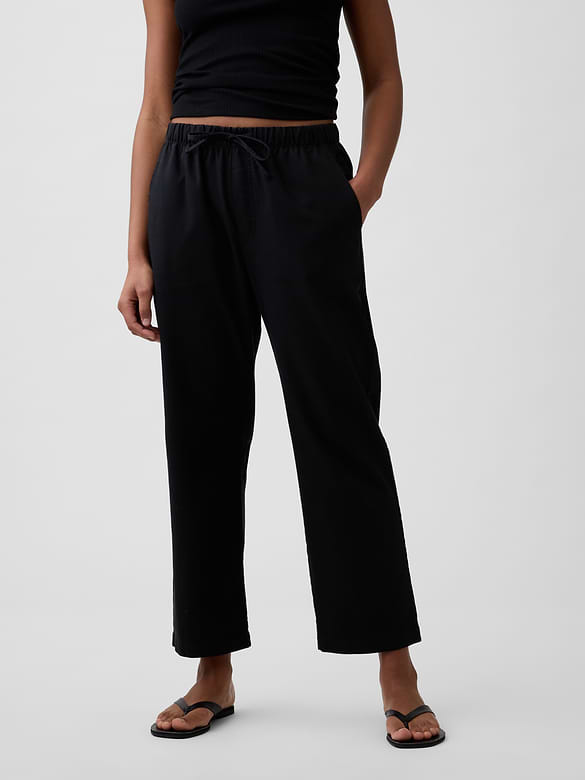 Mid Rise Easy Twill Pants