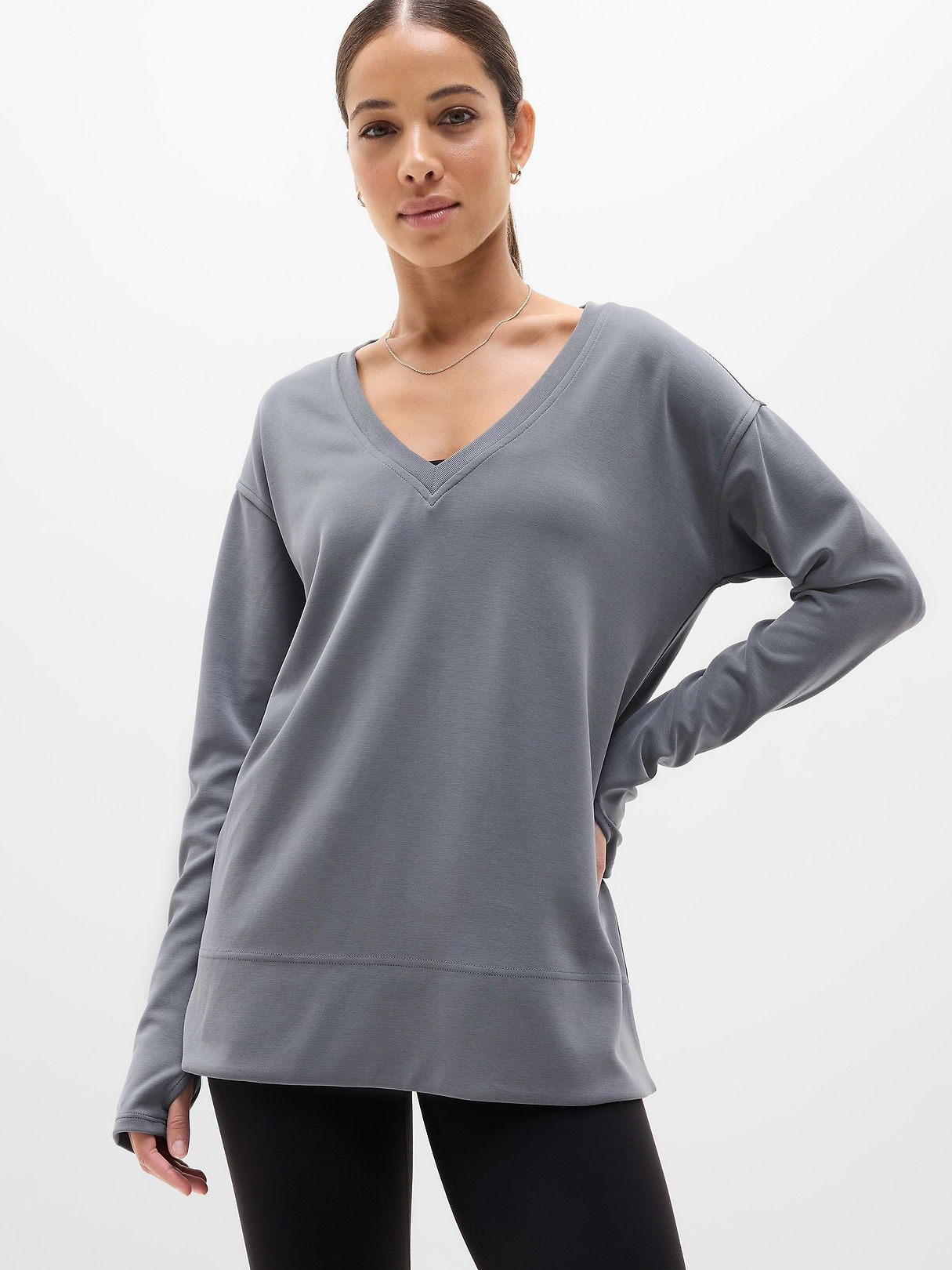 Seasoft V Neck Sweatshirt | Athleta