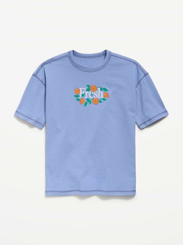 Oversized Short-Sleeve Graphic T-Shirt for Boys