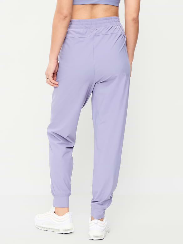 Pantalon de jogging Tech Élégant à taille haute et rayures latérales