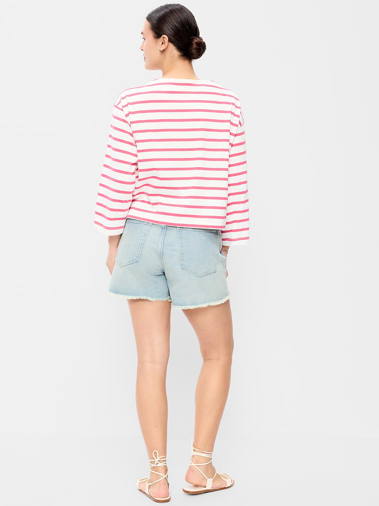Image number 6 showing, High-Waisted OG Jean Shorts -- 4-inch inseam