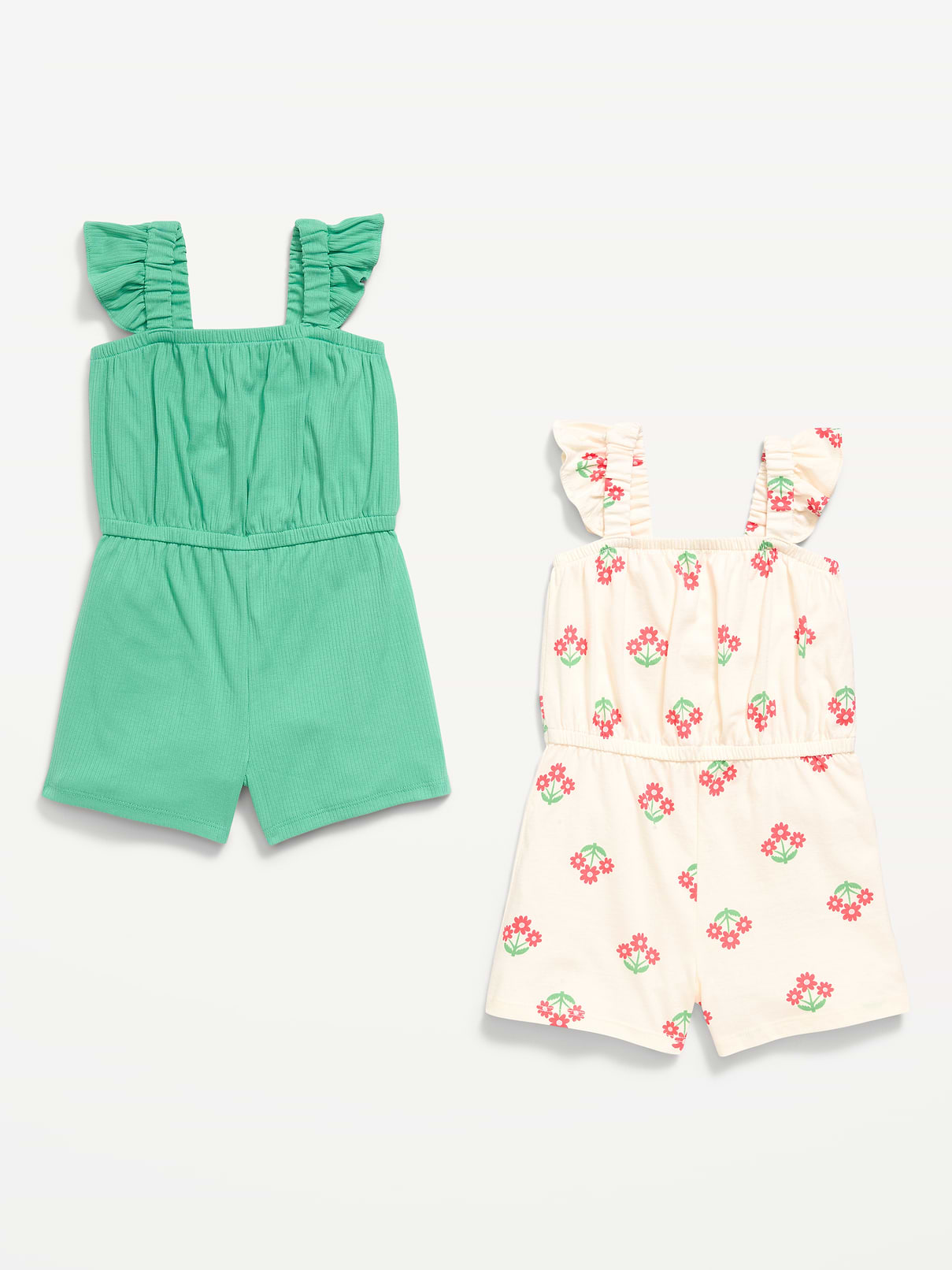Image number 2 showing, Sleeveless Romper 2-Pack for Toddler Girls