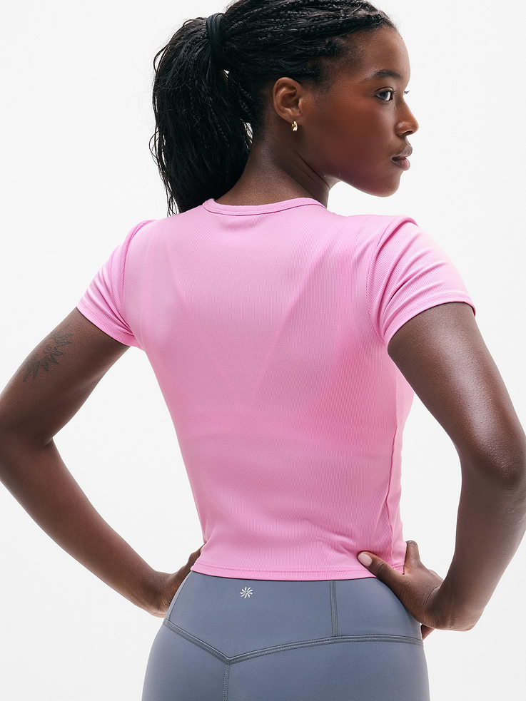 Image number 3 showing, Signature Rib Crop Tee