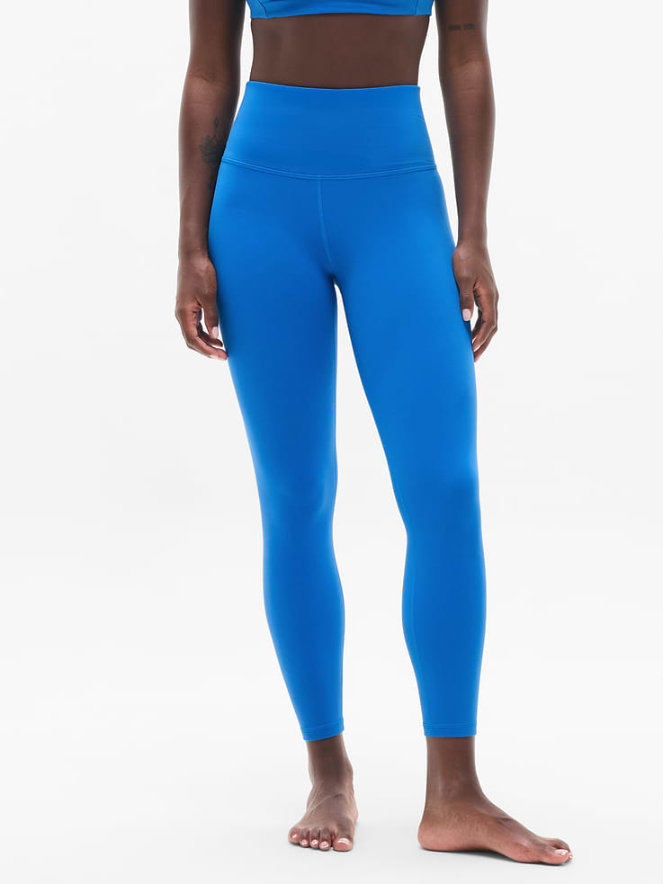 Image 1 of 7, FOR: Your yoga flow and sessions in the studio, FEEL: Powervita fabric is buttery soft with support that feels like a gentle hug, FAVE: Unpinchable three-layer waistband with mesh inner lining streamlines and supports, Back drop-in pocket to stash your essentials, Limited seams for a distraction-free practice, Made with our customer-obsessed, second-skin Powervita fabric, our yoga leggings/pants are designed for your ultimate distraction-free practice, Product #599750