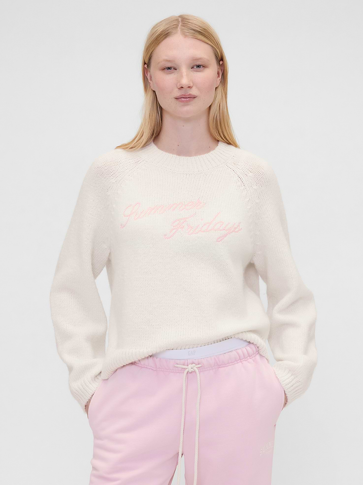 Image number 1 showing, Gap × Summer Fridays Oversized Logo Sweater