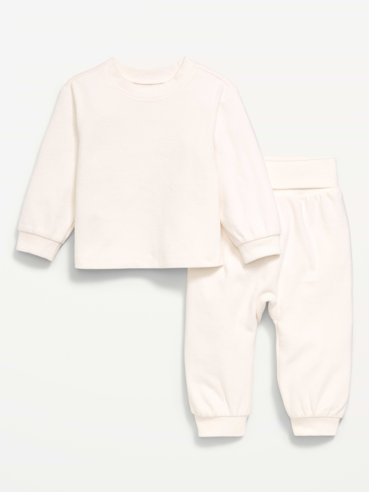 Image number 1 showing, Cozy-Knit Long-Sleeve Top and Leggings Set for Baby
