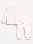 Image number 1 showing, Cozy-Knit Long-Sleeve Top and Leggings Set for Baby