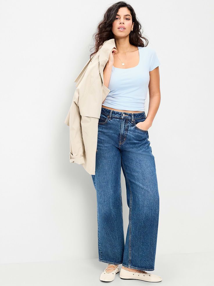 Image number 3 showing, Hug Double-Layer Scoop-Neck Top