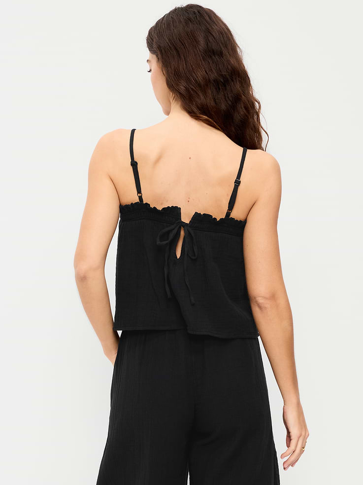 Image number 2 showing, Crinkle Gauze Tank Top