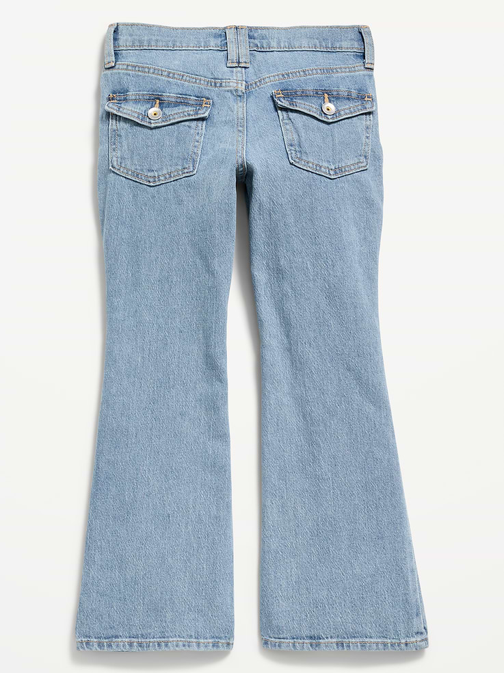 Image 2 of 3, Low-Rise Flare-Leg Jeans for Girls