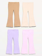 Image number 2 showing, Ribbed Flared Leggings 4-Pack for Toddler Girls
