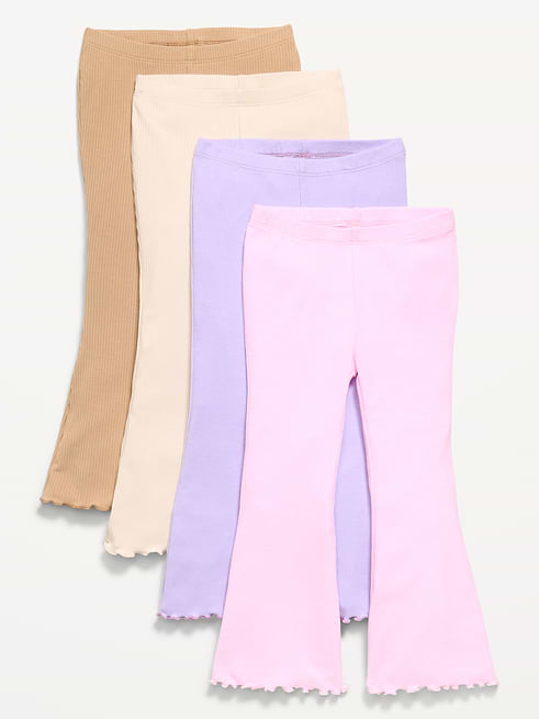 Ribbed Ribbed Flared Leggings 4-Pack for Toddler Girls on clearance at Old Navy — 50% off
