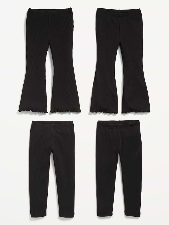 Ribbed Variety Leggings 4-Pack for Toddler Girls