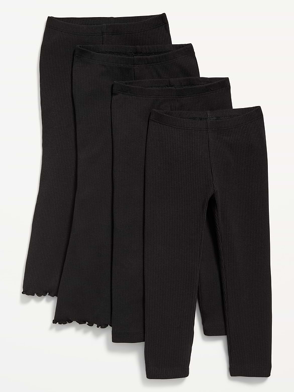 Ribbed Variety Leggings 4-Pack for Toddler Girls