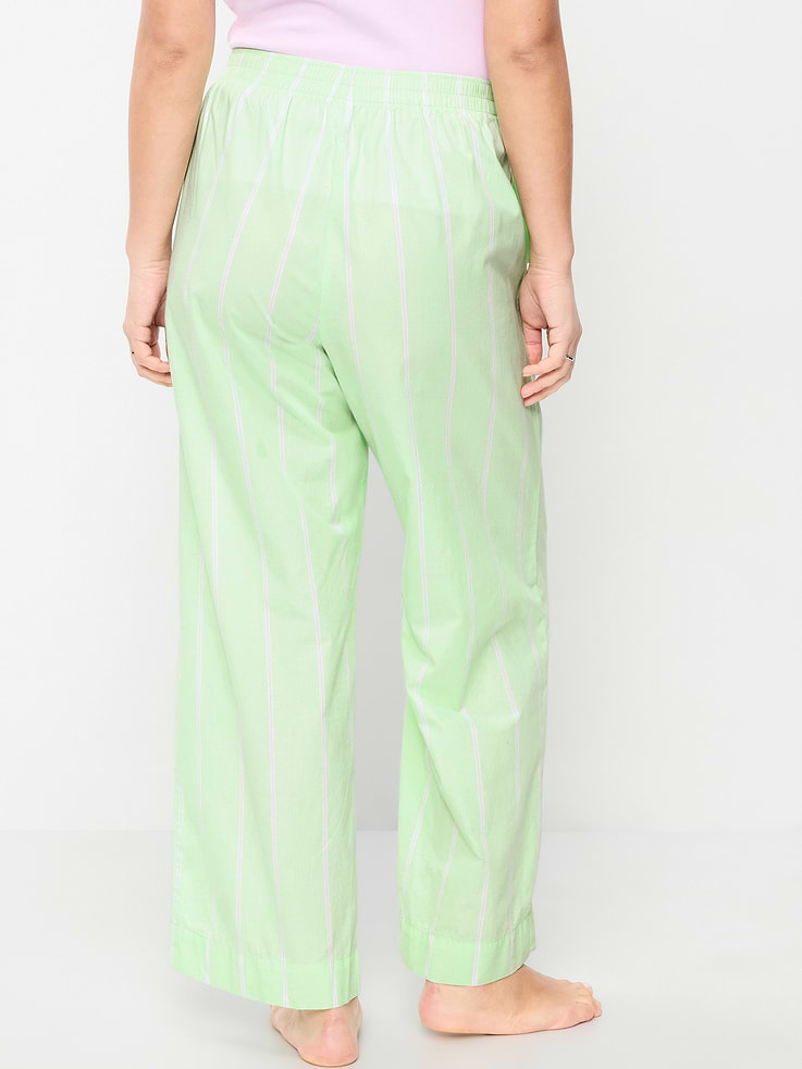 Image number 7 showing, High-Waisted Poplin Pajama Pant