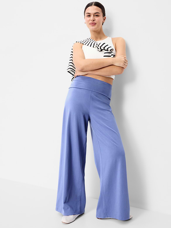 Pantalon PowerChill jambe large à taille haute et rabattable