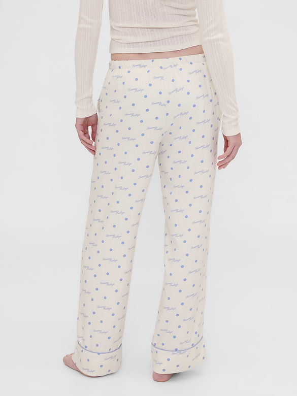 Gap × Summer Fridays Relaxed Flannel Dotted PJ Pants