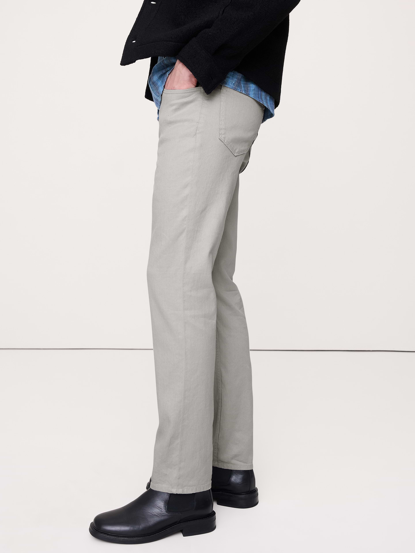 L'image numéro 3 présente Pantalon Voyageur étroit en lin et coton