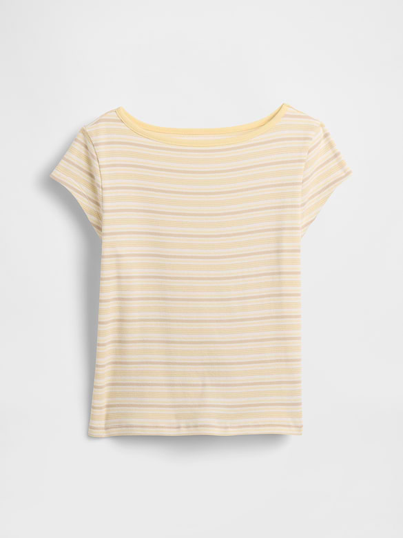 Kids Cap-Sleeve Fitted T-Shirt