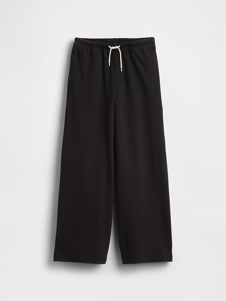 Image number 2 showing, Kids Heavyweight Wide-Leg Pants