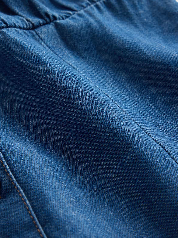 Kids Denim Drop-Waist Dress