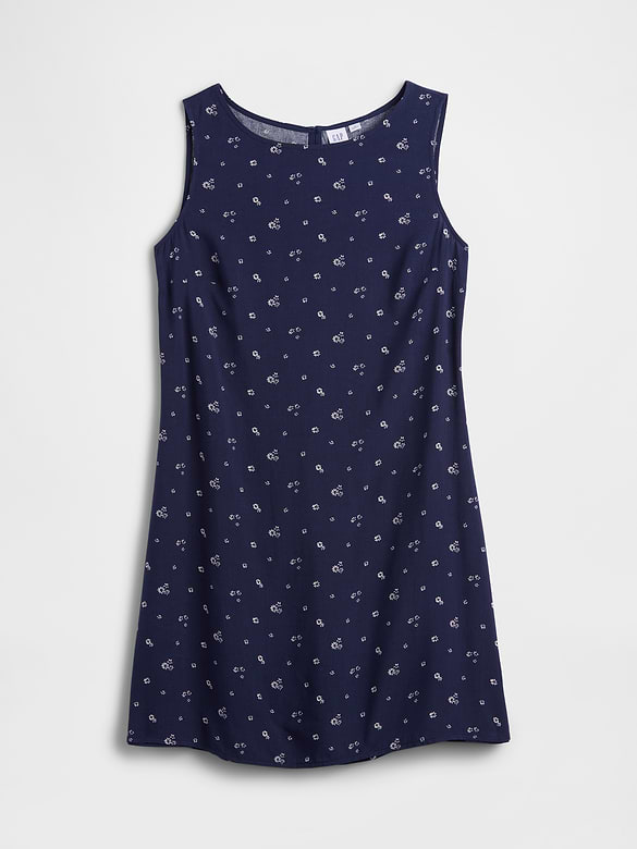 Print Sleeveless Mini Dress