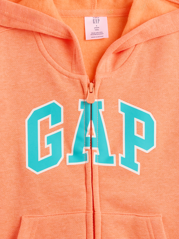 babyGap Relaxed Gap Logo Zip Hoodie | Gap Factory